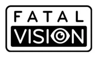 A black and white logo of the company fatale vision.